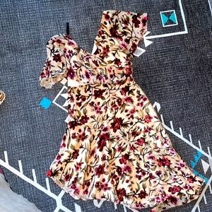 Beautiful burnout floral velvet dress